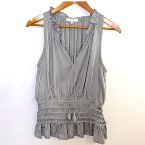 Anthropologie Current Air Sleeveless Top with Tulip Ties NWOT